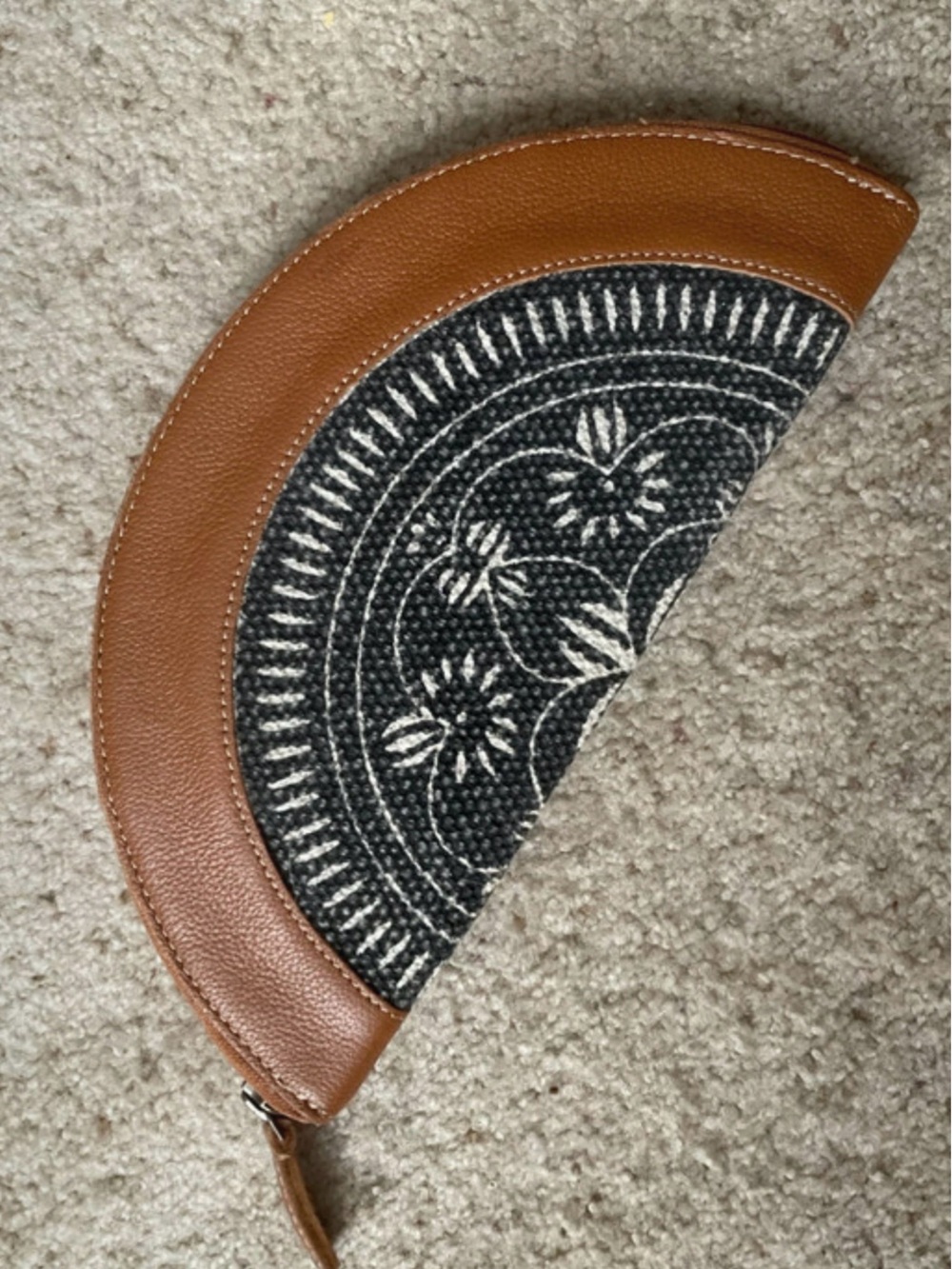 Myra Bag Laughter Half-Moon Rug & Leather Wallet Clutch